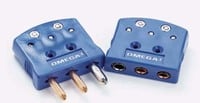 OTP: Conectores de Tamanho Padrão com 3 Pinos Redondos para Termopar, Pt-100 e Termistor de 3 Fios OTP: Conectores de Tamanho Padrão com 3 Pinos Redondos para Termopar, Pt-100 e Termistor de 3 Fios