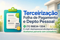 TERCEIRIZAÇÃO FOLHA DE PAGAMENTO E DEPTO PESSOAL