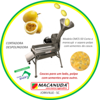 MÁQUINA QUE CORTA MARACUJÁ E SEPARA POLPA DA CASCA MACANUDA MÁQUINA QUE CORTA MARACUJÁ E SEPARA POLPA DA CASCA MACANUDA