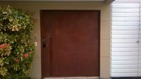 Casa do Corten - Porta pivotante em Aço Corten Whats Casa do Corten - Porta pivotante em Aço Corten Whats