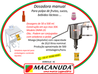 MACANUDA, A MARCA DO DOSADOR DE SUCOS E POLPAS EM TODO O PARANÁ