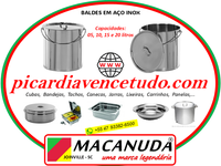 MACANUDA | BALDES DE AÇO INOX 304 POLIDO, VENDAS EM SÃO PAULO MACANUDA | BALDES DE AÇO INOX 304 POLIDO, VENDAS EM SÃO PAULO
