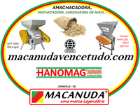 MACANUDA, A MARCA DA MÁQUINA DE AMASSAR GRÃOS! VENDAS NO MATO GROSSO