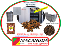 MÁQUINA INOX INDUSTRIAL MACANUDA DE DESIDRATAR ERVAS AROMÁTICAS