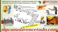 MÁQUINA INDUSTRIAL PARA BATER MELADO PARA AÇÚCAR MASCAVO - MACANUDA