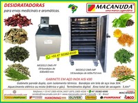 PRODUÇÃO DE ERVAS DESIDRATADAS, EQUIPAMENTOS INDUSTRIAIS MACANUDA