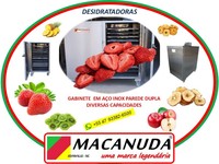 MORANGO DESIDRATADO, EQUIPAMENTOS INDUSTRIAIS MARCA MACANUDA