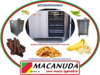 DESIDRATAR BANANA, MÁQUINAS PROFISSIONAIS AÇO INOX MACANUDA