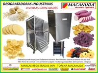 BATATAS DESIDRATADAS, MÁQUINAS PROFISSIONAIS MACANUDA