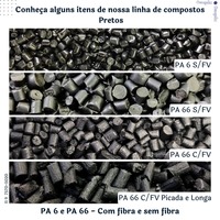 PA 6 E 66 PRETO PARA INJEÇÃO DE PEÇAS